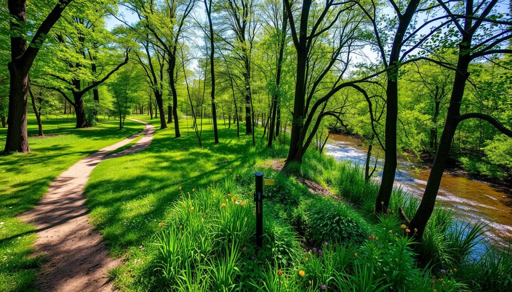 Pufferbelly Trail and Rivergreenway hiking trails in Fort Wayne