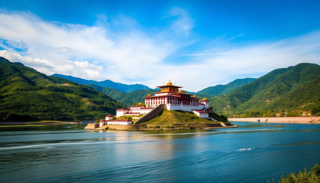 Punakha Dzong - a historic site in Bhutan