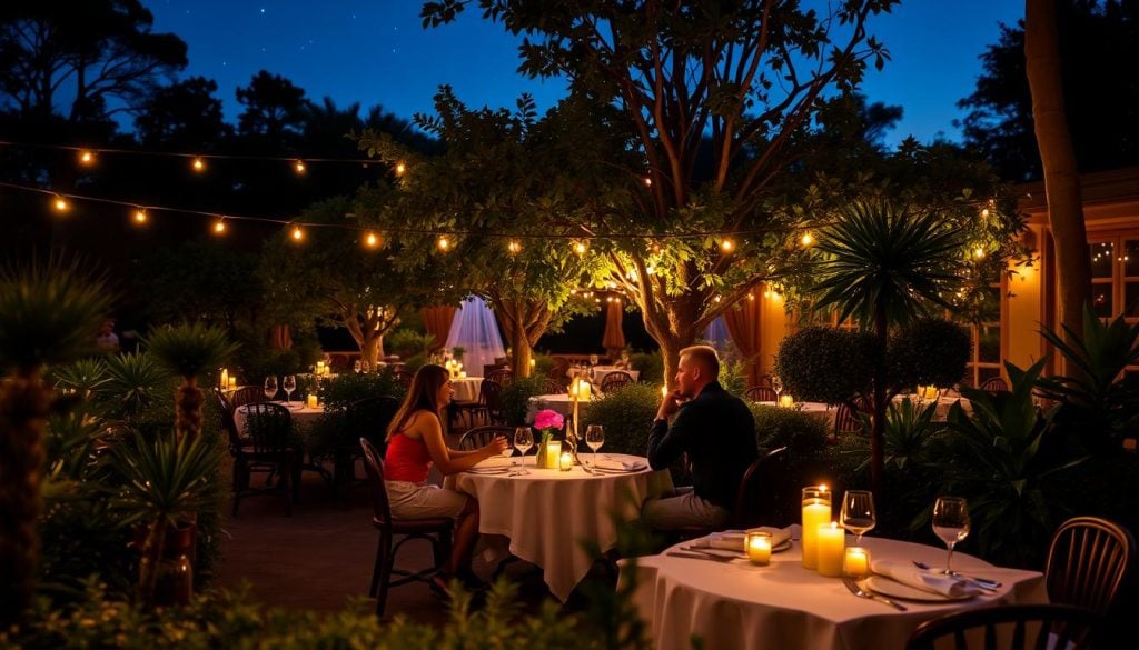 Romantic restaurants in Bloomington with outdoor seating