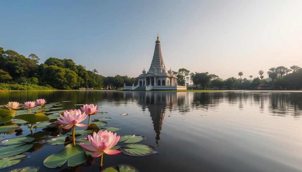 Serene Seema Malakaya Temple for meditation in Colombo