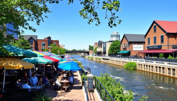 South Bend riverwalk dining