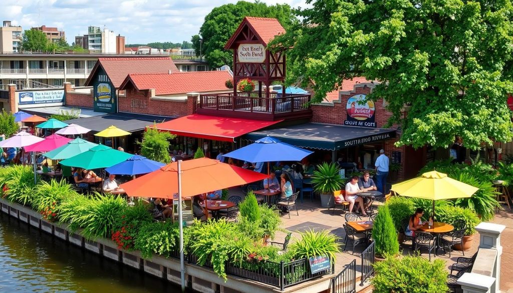 South Bend riverwalk eateries