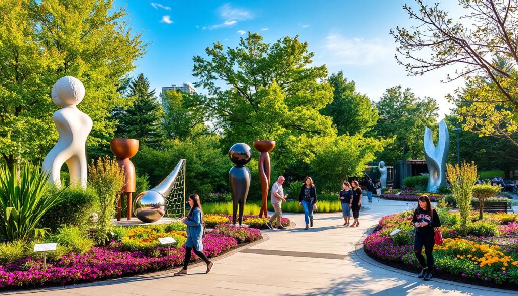 St. Louis free museums - Citygarden Sculpture Park