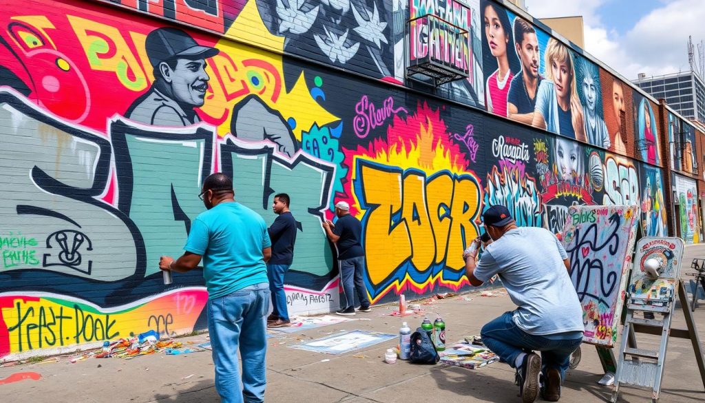 St. Louis graffiti artists showcasing various styles and techniques. St. Louis graffiti artists showcasing various styles and techniques.