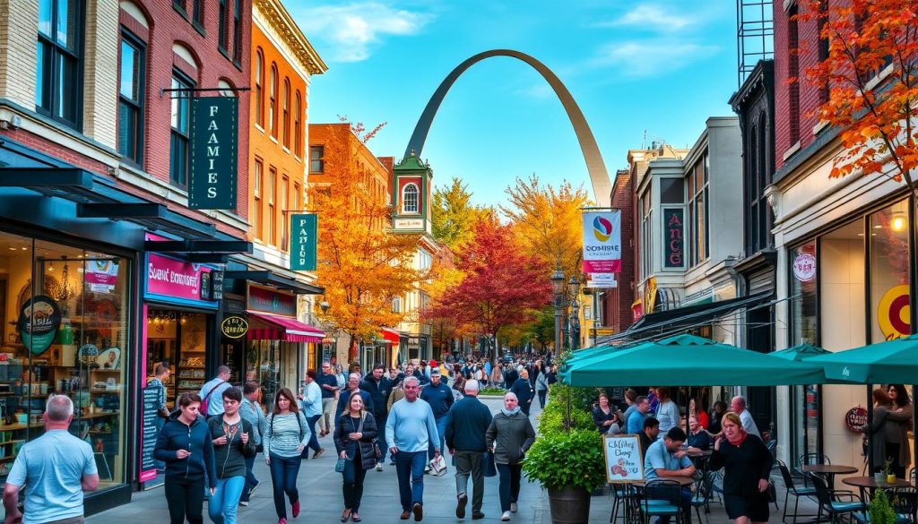 St. Louis shopping scene St. Louis shopping scene