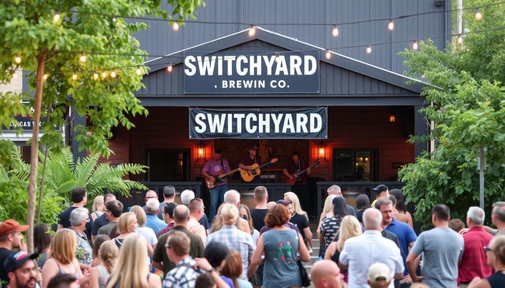 Switchyard Brewing Co. Bloomington live music brewery