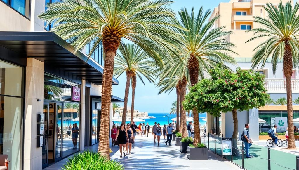 Tigne Point shopping and modern architecture Sliema Tigne Point shopping and modern architecture Sliema