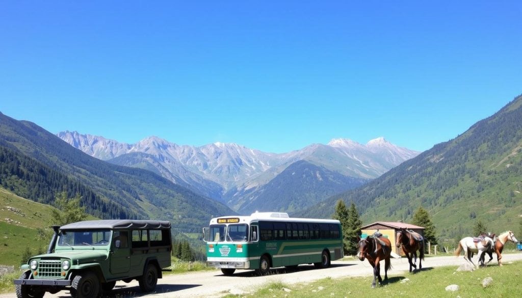 Transportation options in Kazbegi