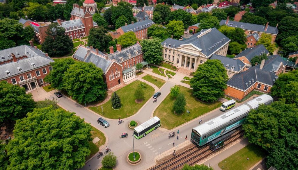 Transportation to campus at Princeton University