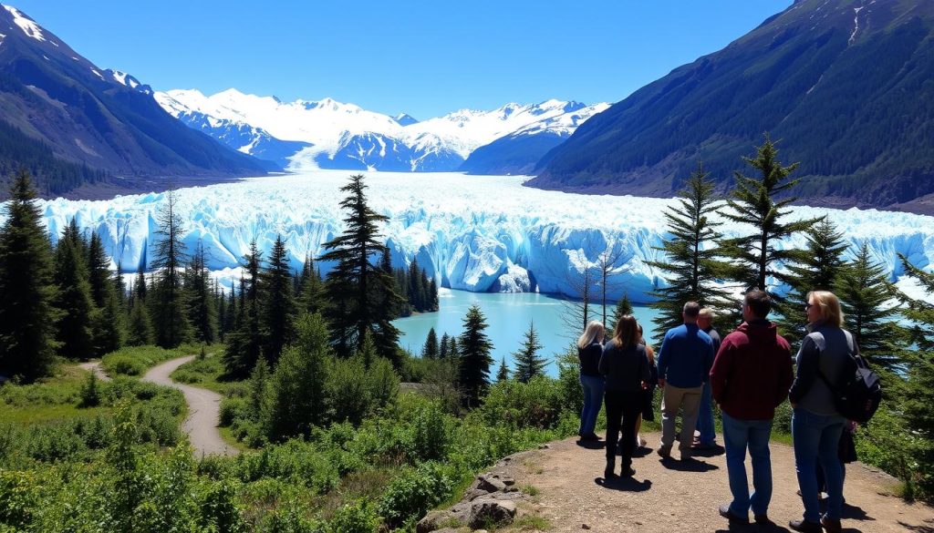 Traveling to Mendenhall Glacier with guided tours and self-guided activities Traveling to Mendenhall Glacier with guided tours and self-guided activities