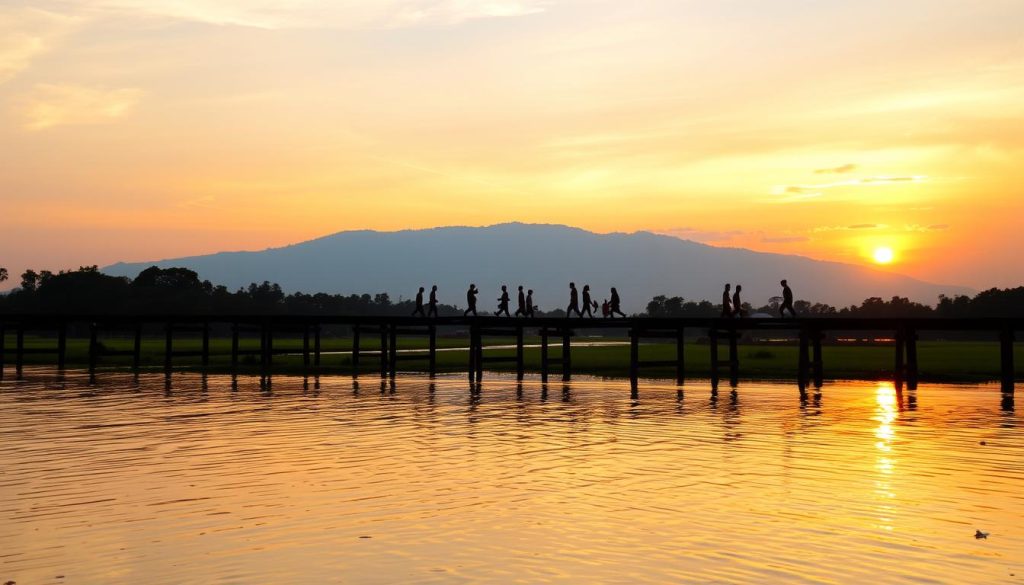 U-Bein Bridge, longest teakwood bridge in the world U-Bein Bridge, longest teakwood bridge in the world