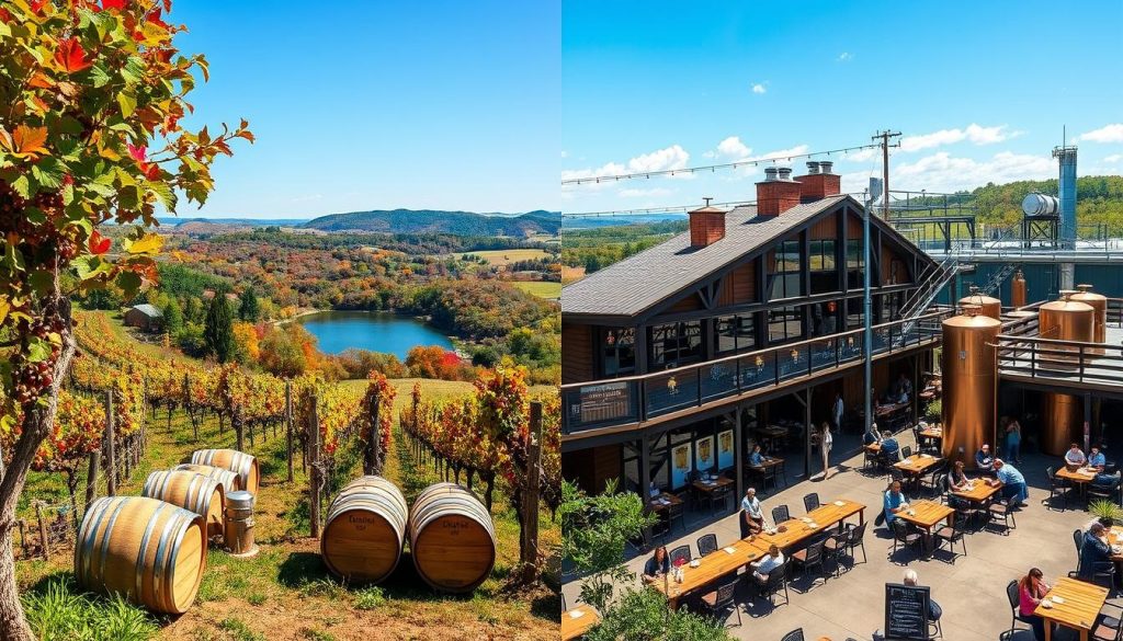 Unique features in Branson wineries and breweries