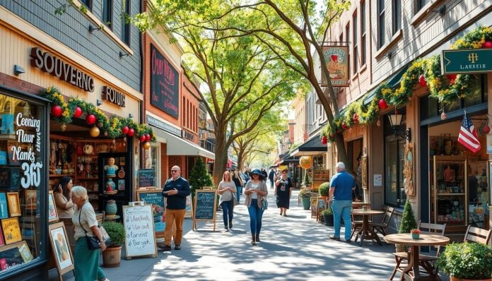 Unique shops and boutiques in Bloomington for souvenirs?