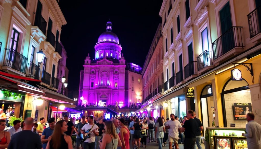 Valletta nightlife on Strait Street