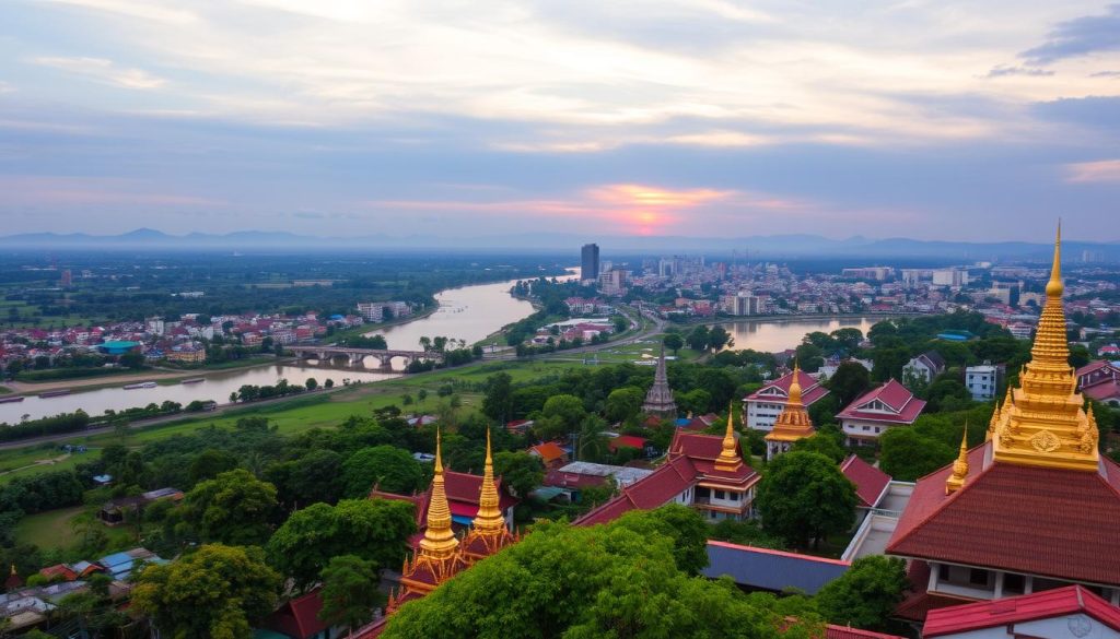 Vientiane landscape overview Vientiane landscape overview