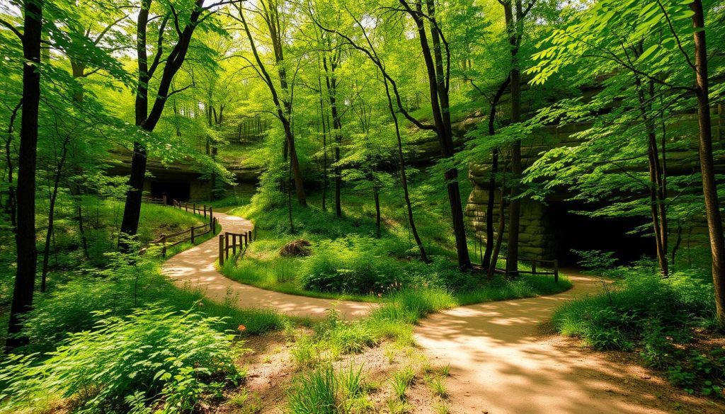 Visitor Center area trails in Mammoth Cave