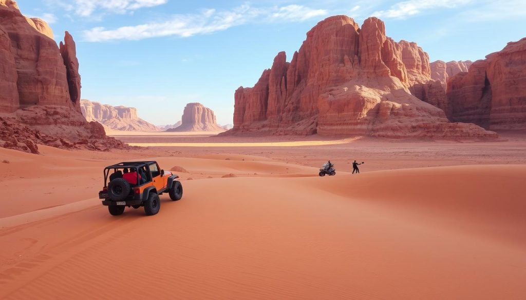 Wadi Rum activities Jeep tour Petra exploration