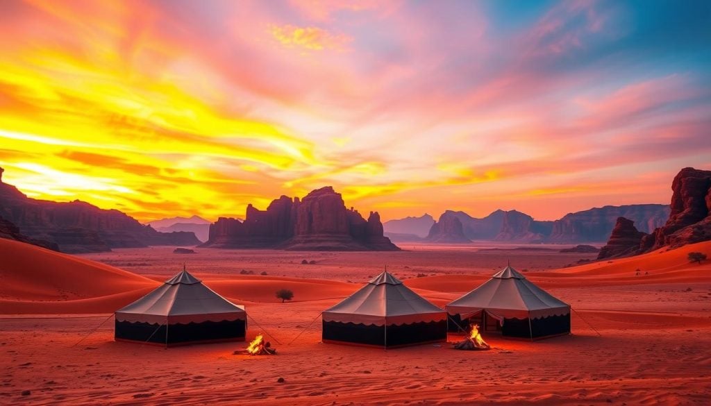 Wadi Rum desert camps accommodations