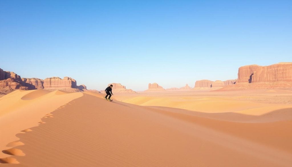 Wadi Rum sandboarding