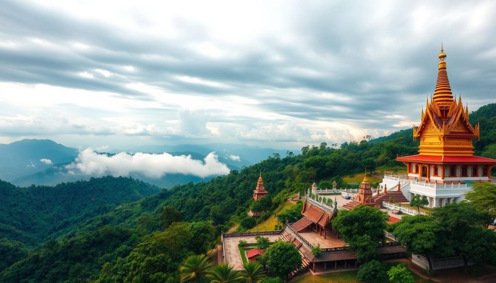 Wat Phou Salao views in Pakse Wat Phou Salao views in Pakse
