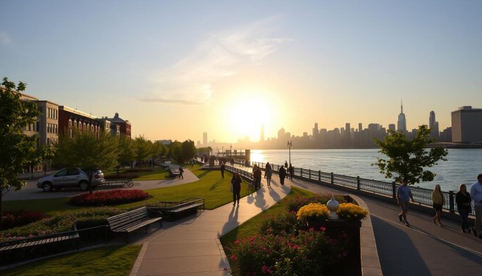 Waterfront walks Hoboken