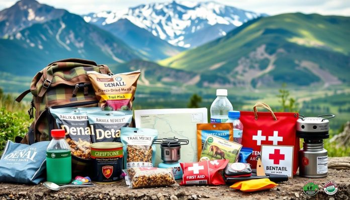 What food and supplies should I pack for a trip to Denali National Park?