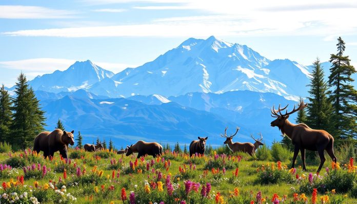 What wildlife can I see in Denali National Park?