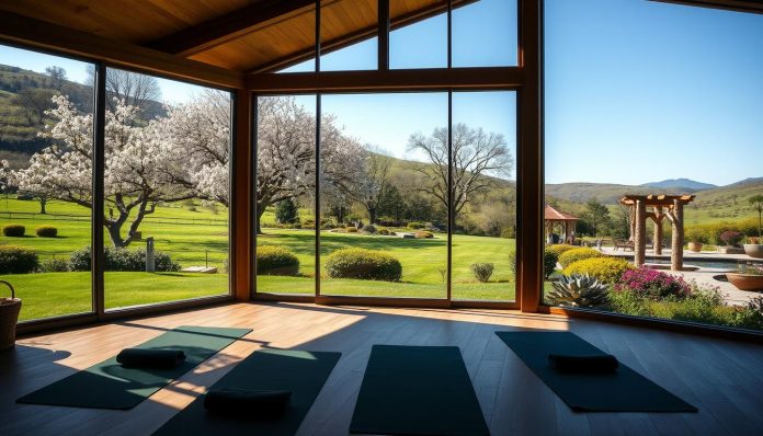 Yoga studios and wellness retreats near Bloomington