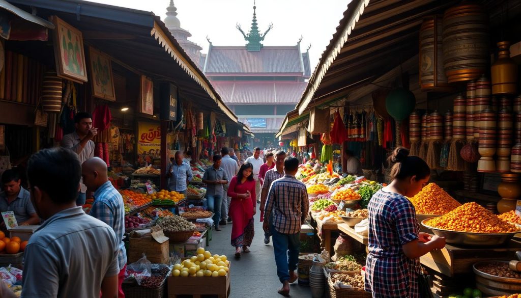 Zay Cho Market in Mandalay Zay Cho Market in Mandalay