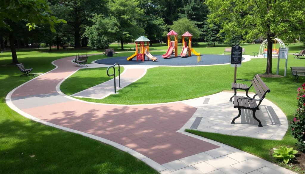 accessibility features in General Getty Neighborhood Park accessibility features in General Getty Neighborhood Park
