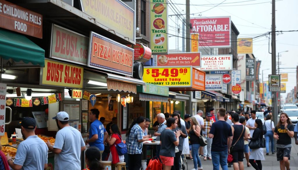 affordable food spots Newark