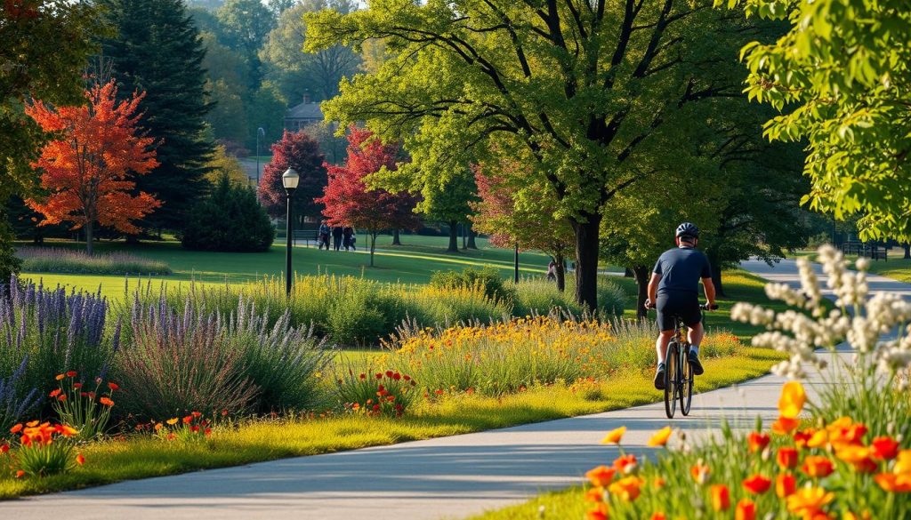 biking in Columbia Missouri