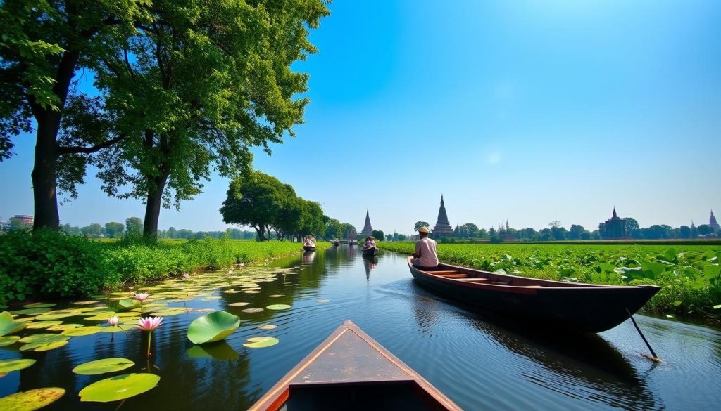 boating in Lumbini