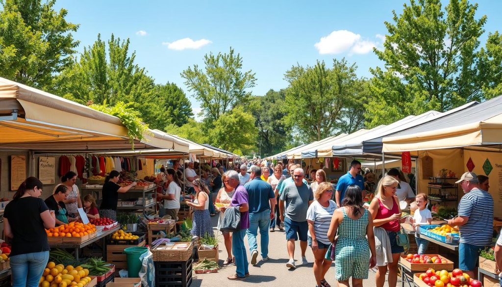 community engagement at South Bend farmers markets