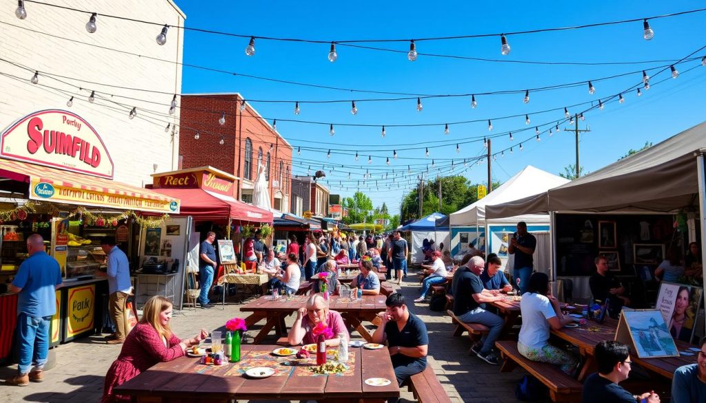 dining during Springfield festivals