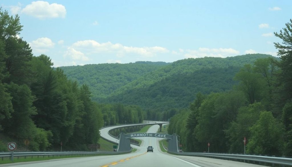 directions from Bowling Green to Mammoth Cave