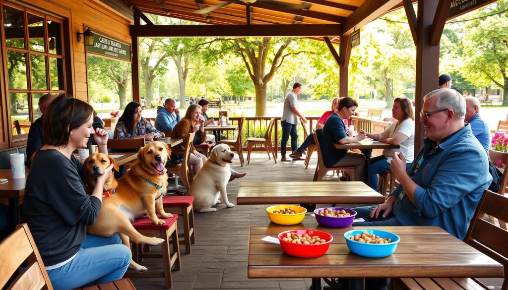 dog-friendly breakfast spots Columbia