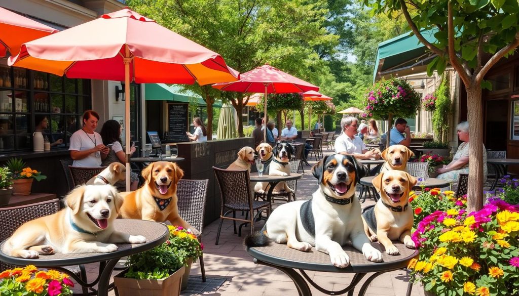 dog-friendly cafes in Columbia Missouri