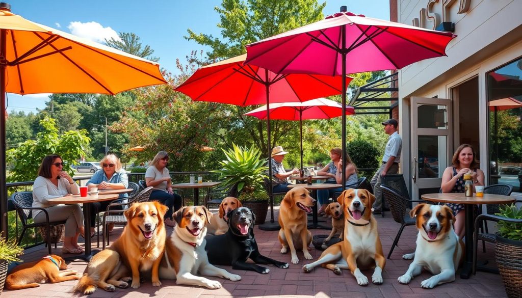 dog-friendly cafes in Columbia Missouri