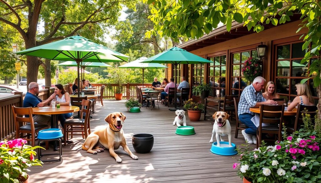 dog-friendly dining options in Frederick