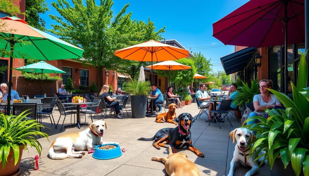 dog-friendly patios in Columbia