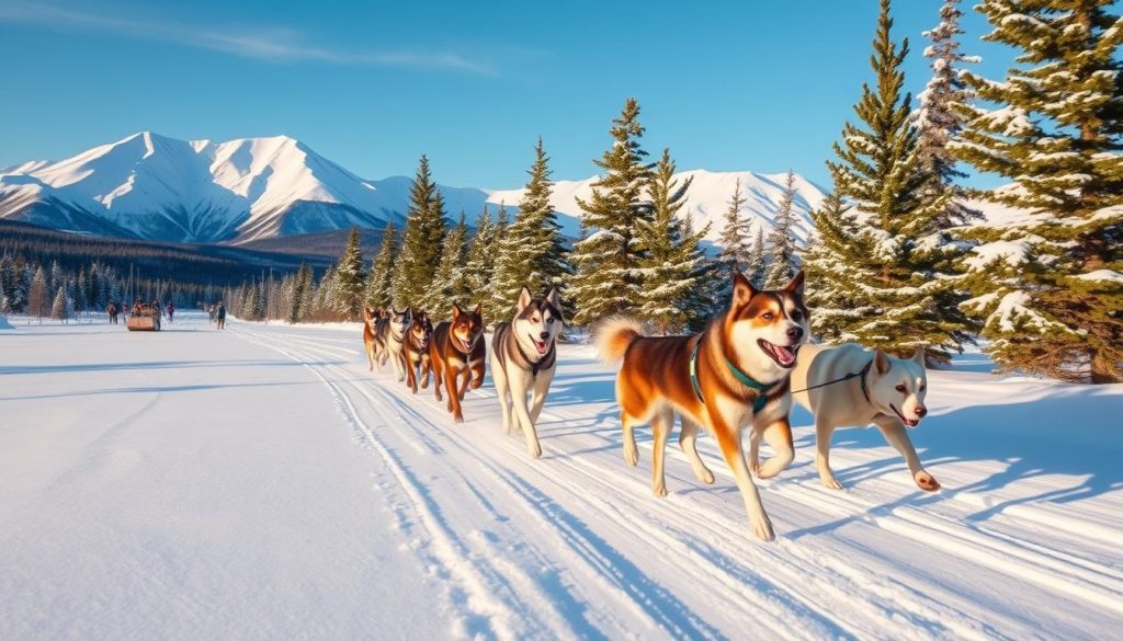 dog mushing in Fairbanks