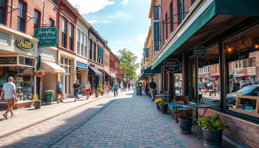 downtown Springfield shops