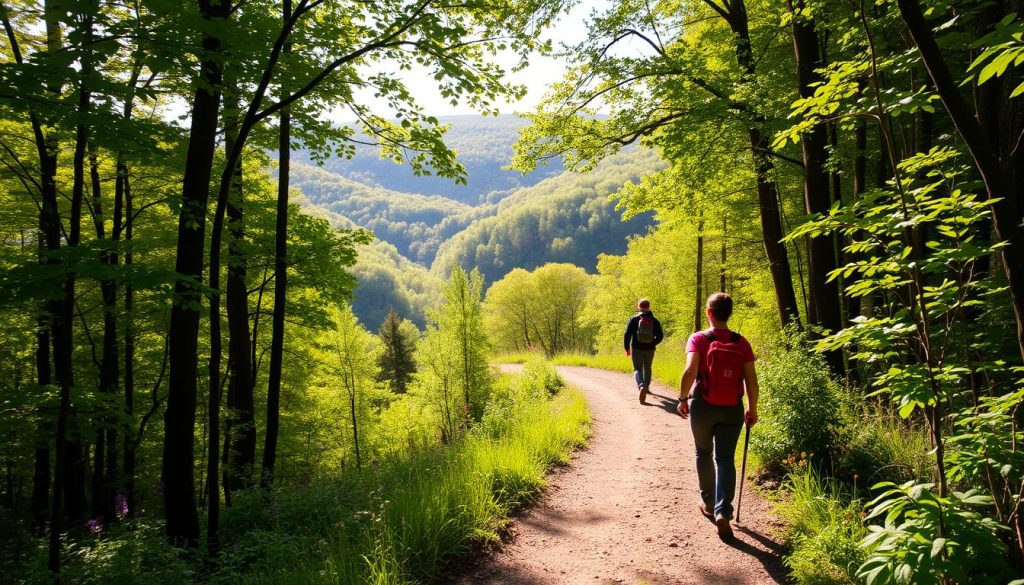 easy hikes Mammoth Cave National Park hiking trails