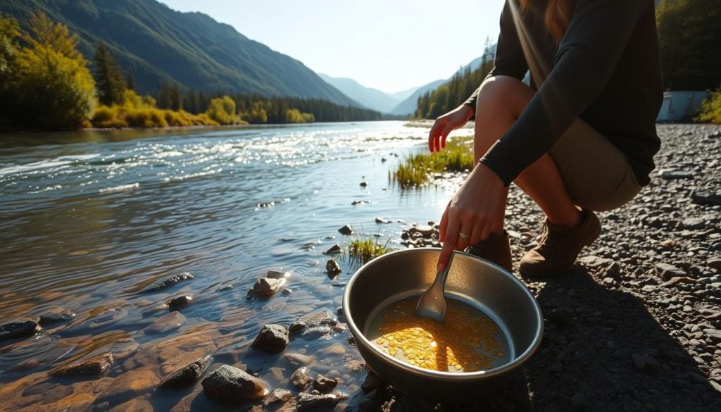 experience gold prospecting