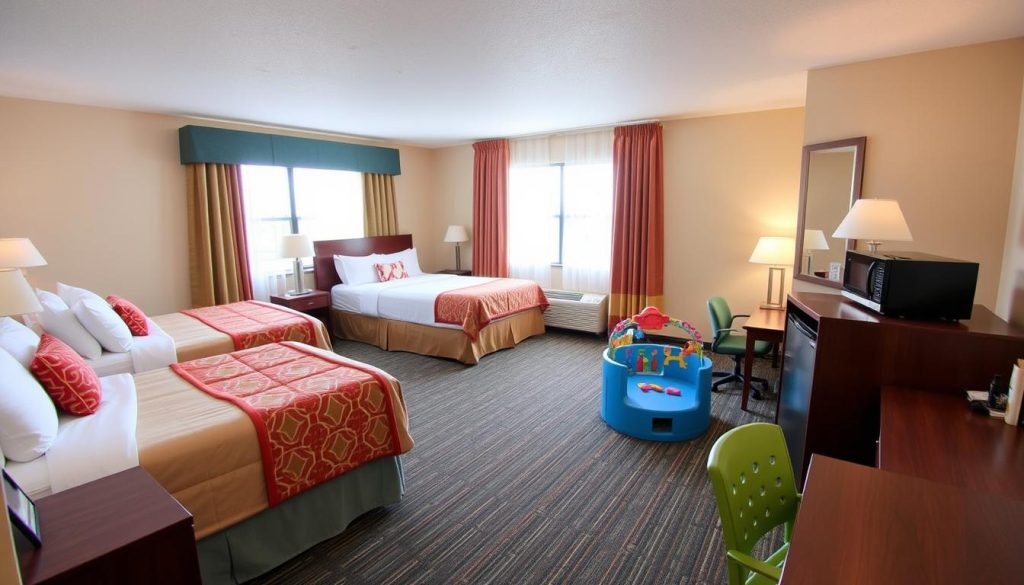 family-friendly accommodations in Evansville