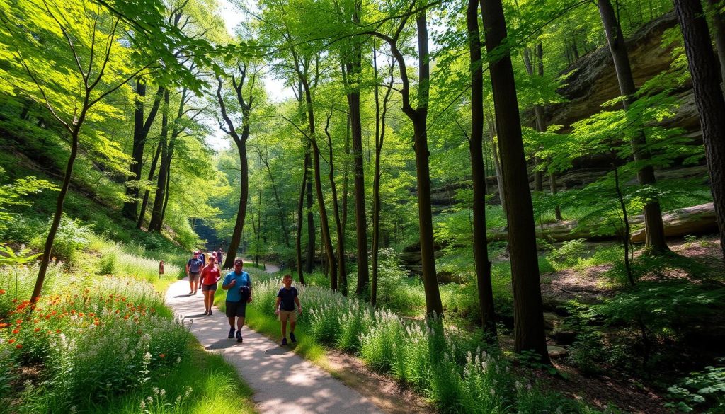 family-friendly hiking near Mammoth Cave