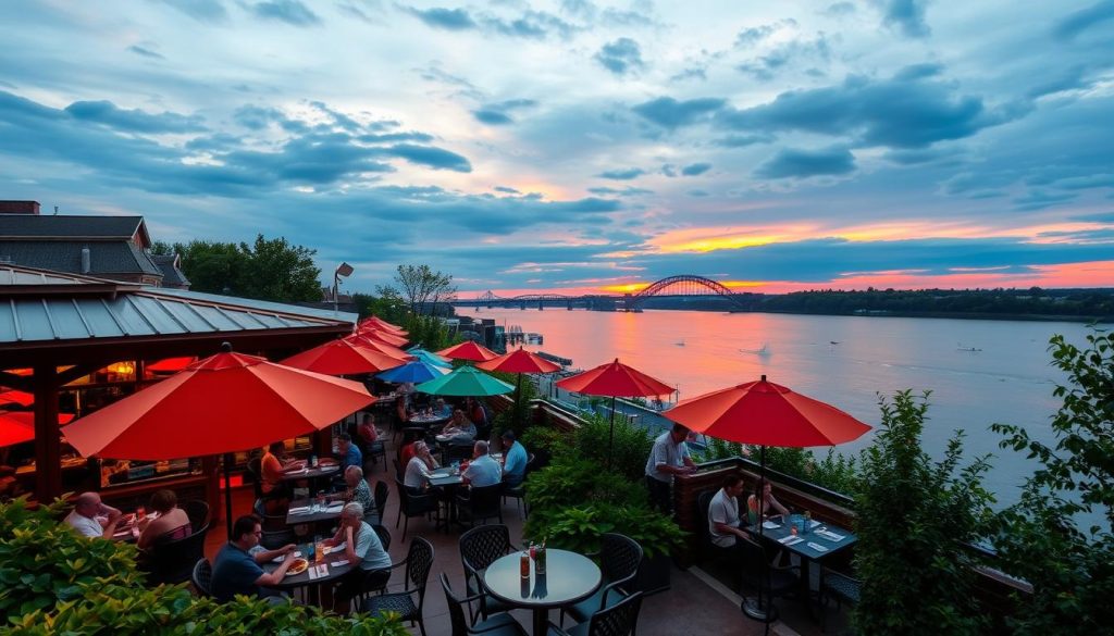 family-friendly restaurants with river views