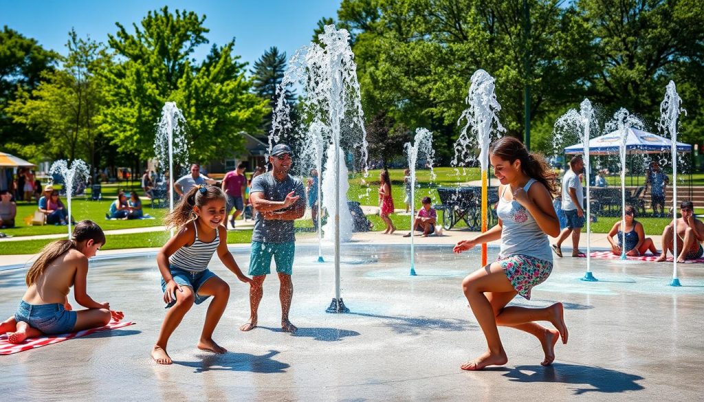 family fun Fort Wayne splash pads and parks