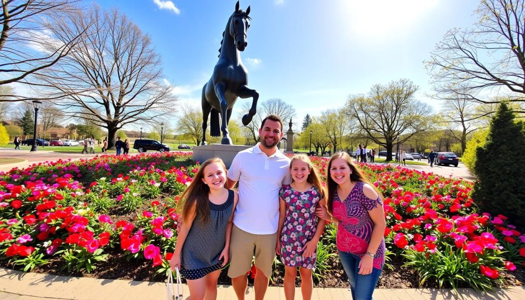 family photo opportunities at Thoroughbred Park family photo opportunities at Thoroughbred Park